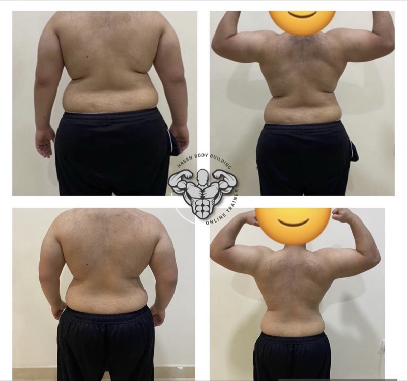 تحول عميل عمره حوالي 45 تمرن في البيت